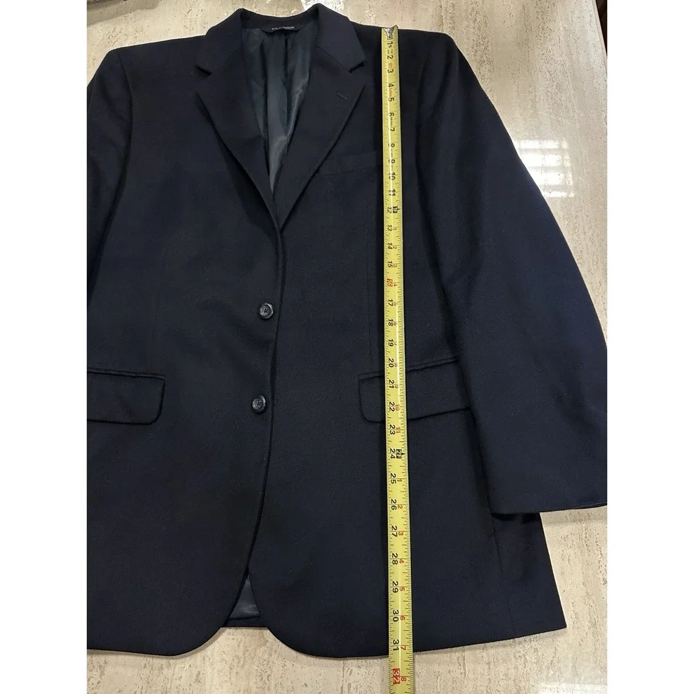 Jos. A. Bank Men's Jacket Blazer‎ Sport Coat 100% Cashmere Black Sz 43L Lined